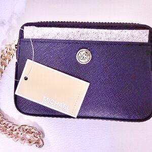 Brand New Black Michael Kors Chain Wallet